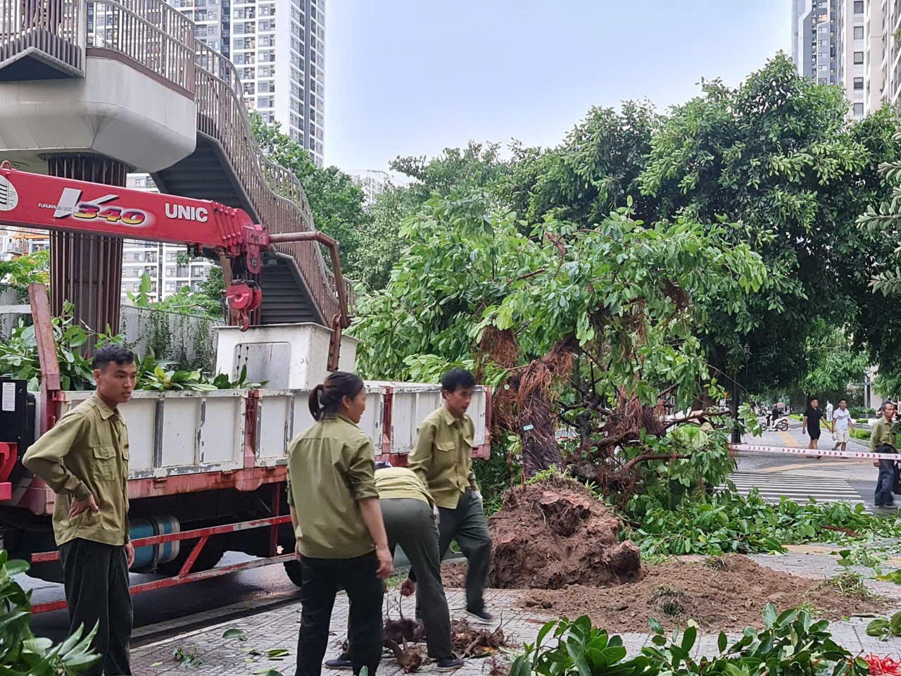 Hà Nội: Giao thông hỗn loạn sau mưa lớn, cây xanh ngã đè làm 1 người thiệt mạng