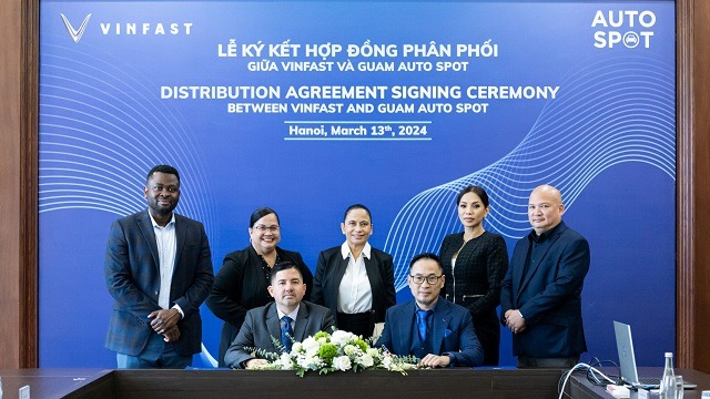 VinFast và Guam AutoSpot ký thỏa thuận phân phối xe điện Tại Micronesia