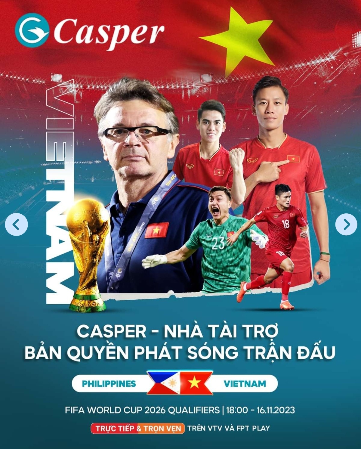trận đấu giữa đội tuyển Việt Nam và Philippines trong vòng loại World Cup 2026