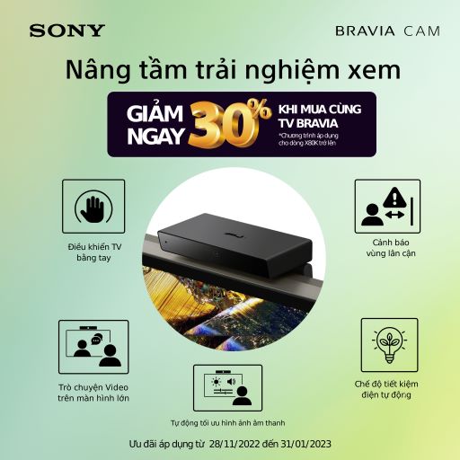 Trải ngiệm TV đỉnh cao với BRAVIA CAM trên TV Sony 