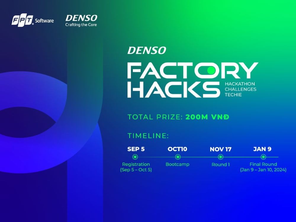 DENSO và FPT Software tổ chức cuộc thi hackathon với giải thưởng 200 triệu đồng