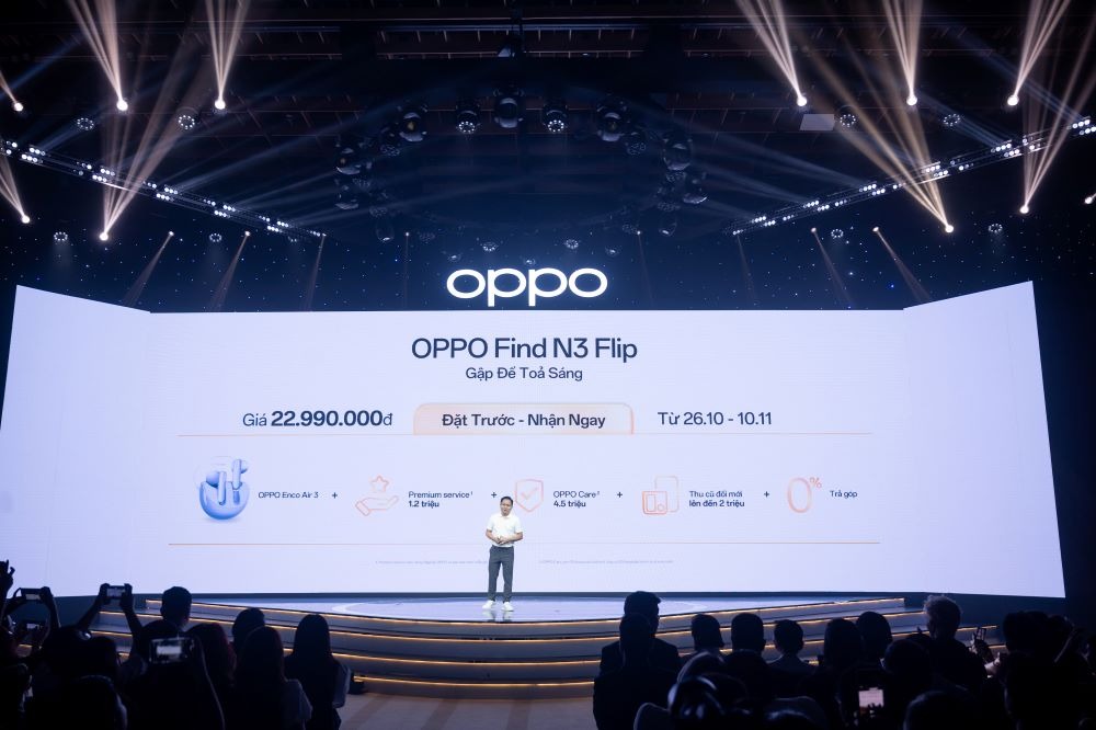  OPPO Find N3 Flip đồng hành cùng chương trình “Chị Đẹp Đạp Gió Rẽ Sóng”, đây là chương trình truyền hình thực tế giúp truyền đi thông điệp tích cực cổ vũ người phụ nữ vượt qua mọi giới hạn bản thân để tiếp tục sáng tạo, cống hiến, để được sống lại với ước mơ thanh xuân của mình. Xuyên suốt chương trình, chiếc điện thoại gập mới nhất của OPPO trở thành người bạn tri kỷ, sẵn sàng cùng các Chị Đẹp "chạm" đến những bứt phá mới và chinh phục đỉnh hào quang.  