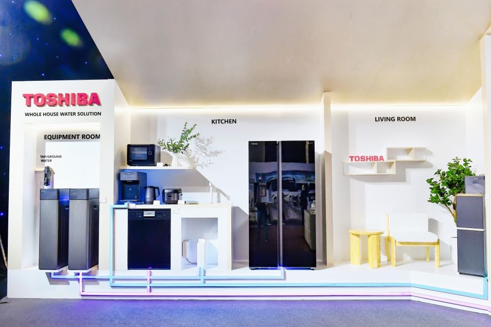 Không gian trưng bày các sản phẩm Toshiba Lifestyle.