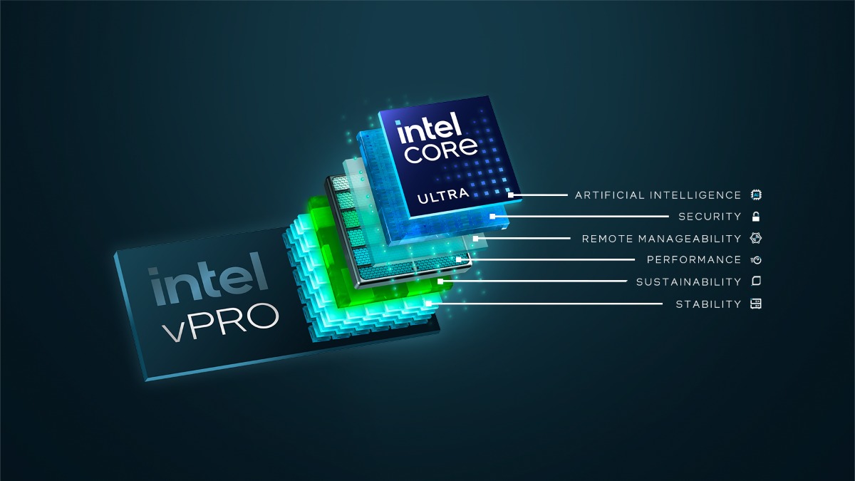 Đây sẽ là nền tảng mới được trang bị Intel Core Ultra chuyên dành cho doanh  nghiệp với Intel vPro mới, giúp các doanh nghiệp từ nhỏ đến lớn làm việc hiệu quả, bảo mật cao, quản lý dễ dàng nhờ các hệ thống ổn định cao.