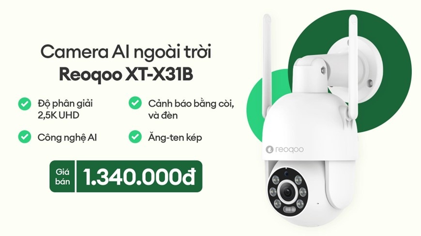 Thương hiệu camera an ninh đến từ hệ sinh thái của OPPO -  REOQOO – vừa chính thức ra mắt thị trường Việt Nam với 2 sản phẩm đầu tiên là Reoqoo XT-X10B 2,5KP/T và Reoqoo XT-X31B.