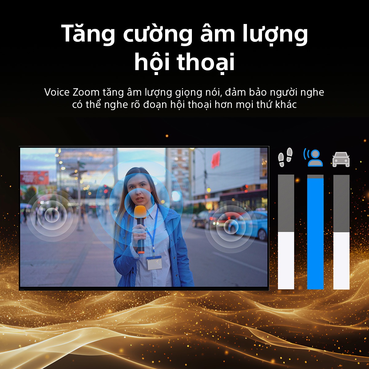 Voice Zoom 3 với công nghệ tách âm AI độc đáo