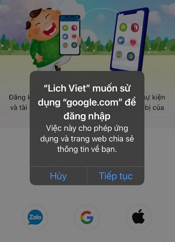 Đăng ký Lịch Việt