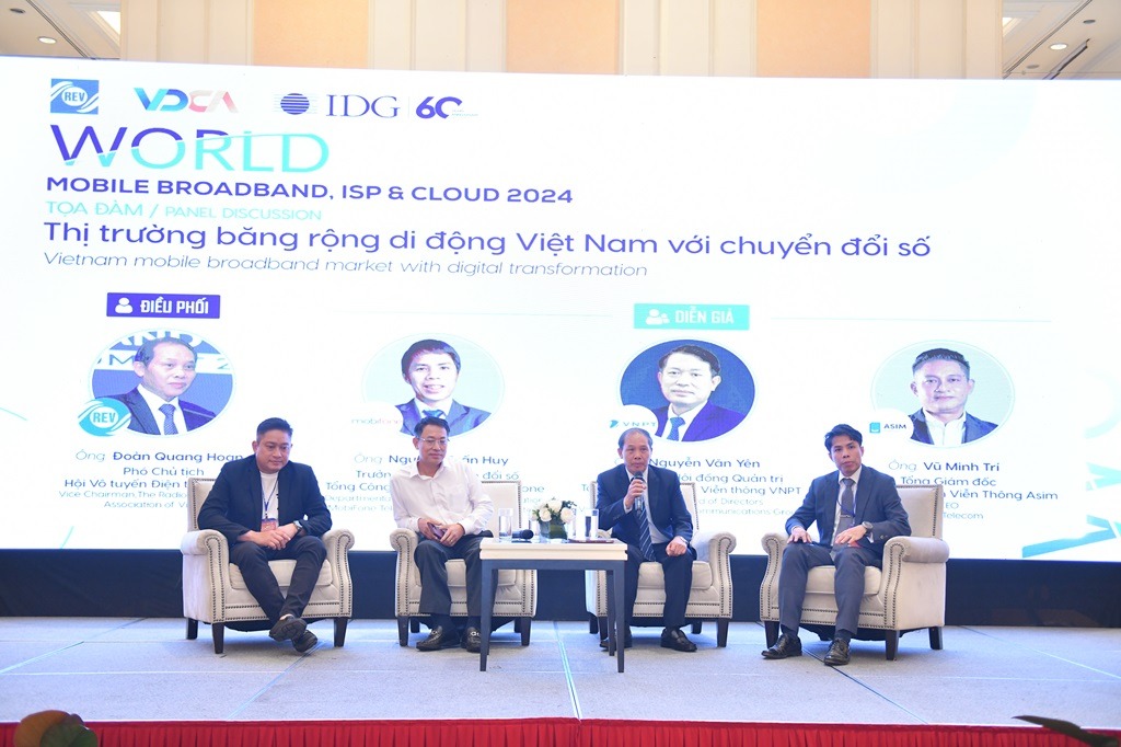 World Mobile Broadband ISP & Cloud Summit 2024, Hội vô tuyến điện tử việt nam, IDG, thị trường băng thông di động việt nam