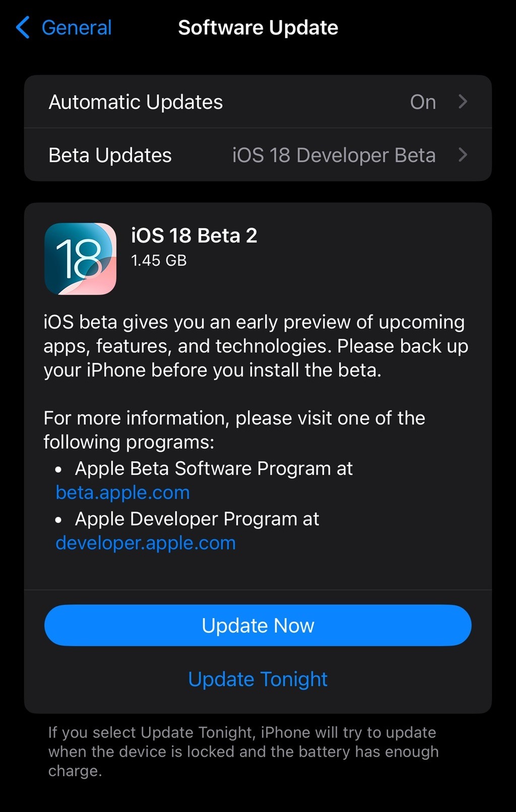 iOS 18 beta 2, iPadOS 18 beta 2, Apple phát hành iOS mới