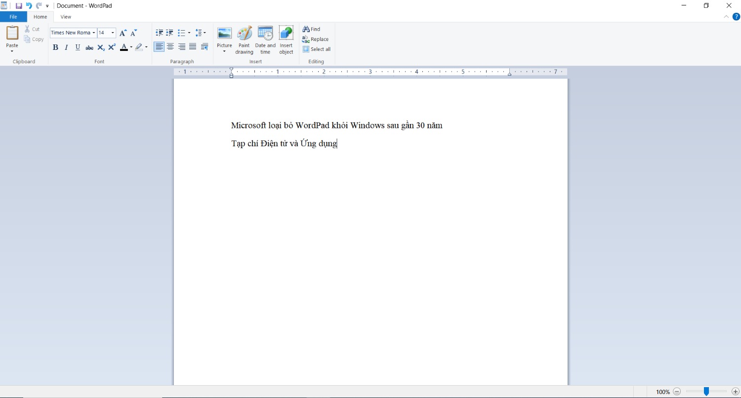 Microsoft loại bỏ WordPad khỏi Windows sau gần 30 năm